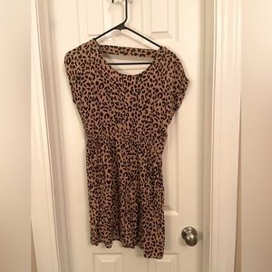 Mid length cheetah dress